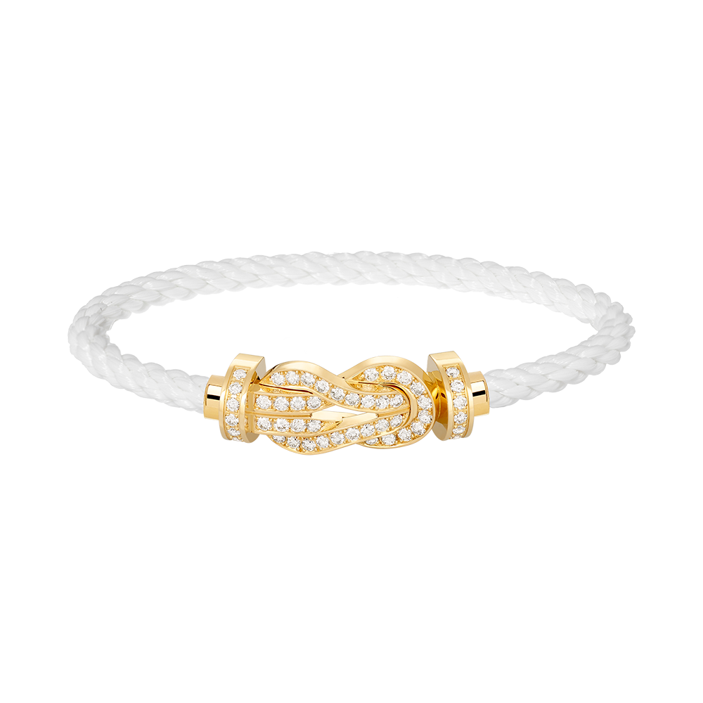 [baslovejewels]CHANCE LARGE 8 FIGURE BUCKLE FULLDIAMOND BRACELET GOLD