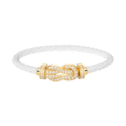 [baslovejewels]CHANCE LARGE 8 FIGURE BUCKLE FULLDIAMOND BRACELET GOLD