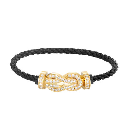 [baslovejewels]CHANCE LARGE 8 FIGURE BUCKLE FULLDIAMOND BRACELET GOLD