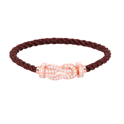 [baslovejewels]CHANCE LARGE 8 FIGURE BUCKLE FULL DIAMOND BRACELET ROSE GOLD