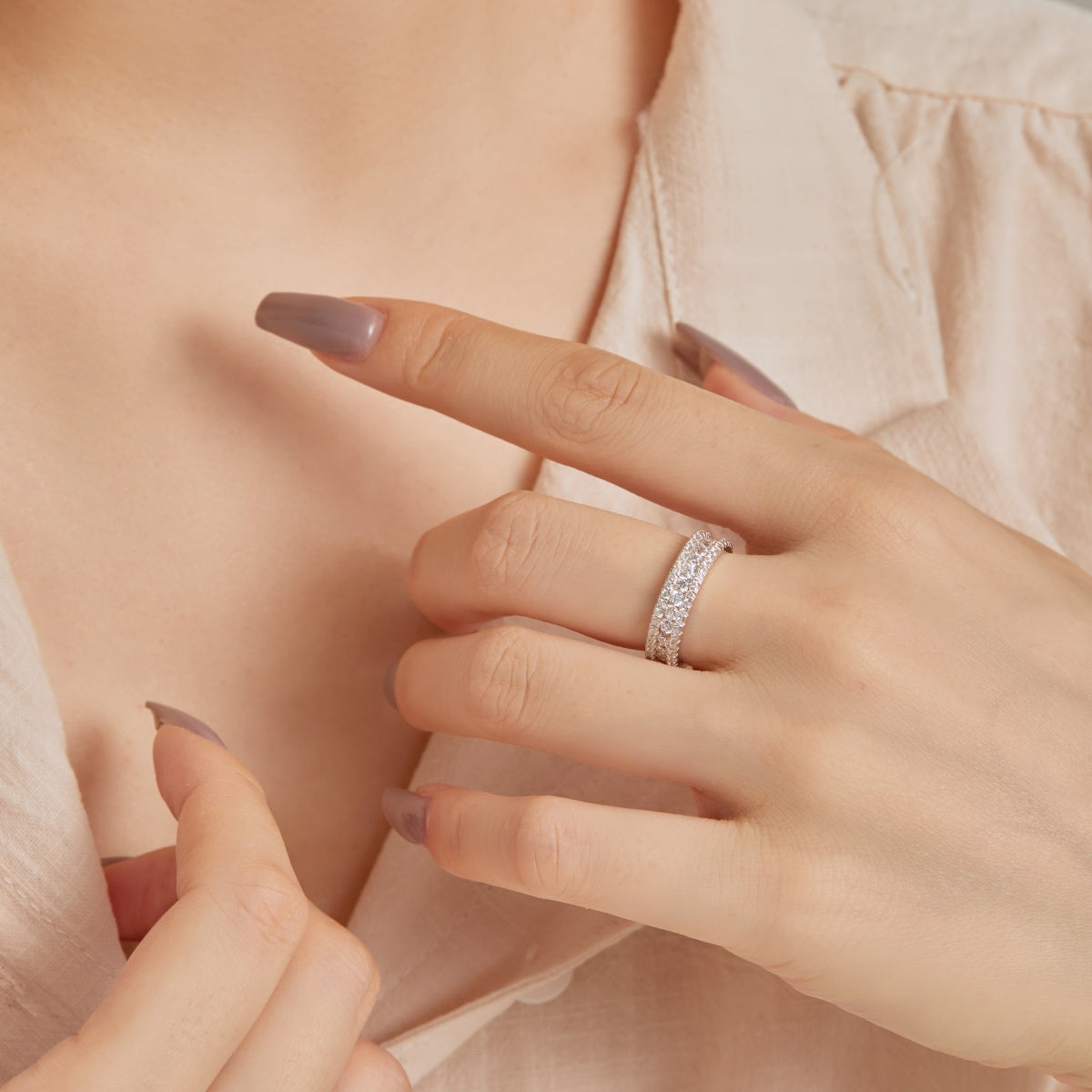 [baslovejewels]Delicate Colorful Round Cut Daily Ring