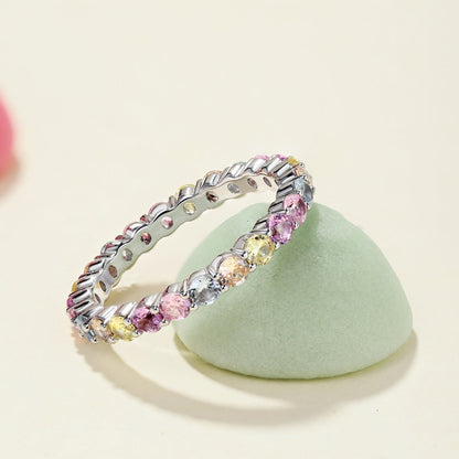 [AURORA]Dazzling Resplendent Round Cut Party Ring