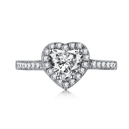 [baslovejewels]Eternity Splashy Romantic Heart Shape Lover Ring