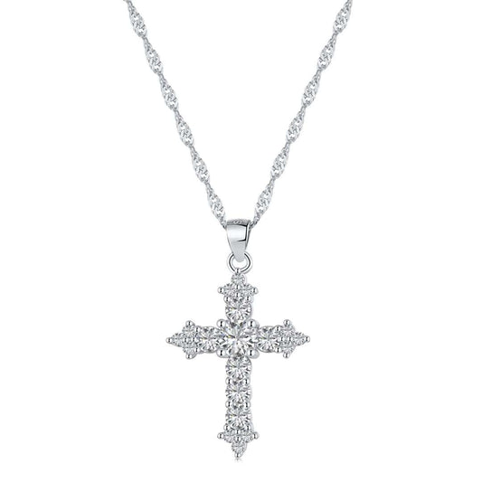 [baslovejewels]Delicate Cross Shape Necklace