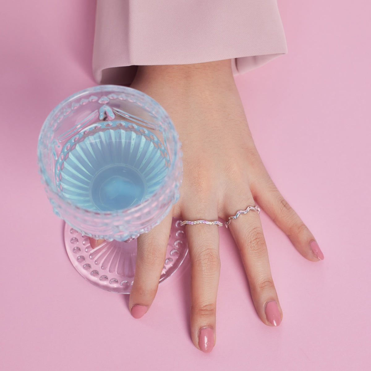 [AURORA]Ornate Vibrant Round Cut Daily Ring