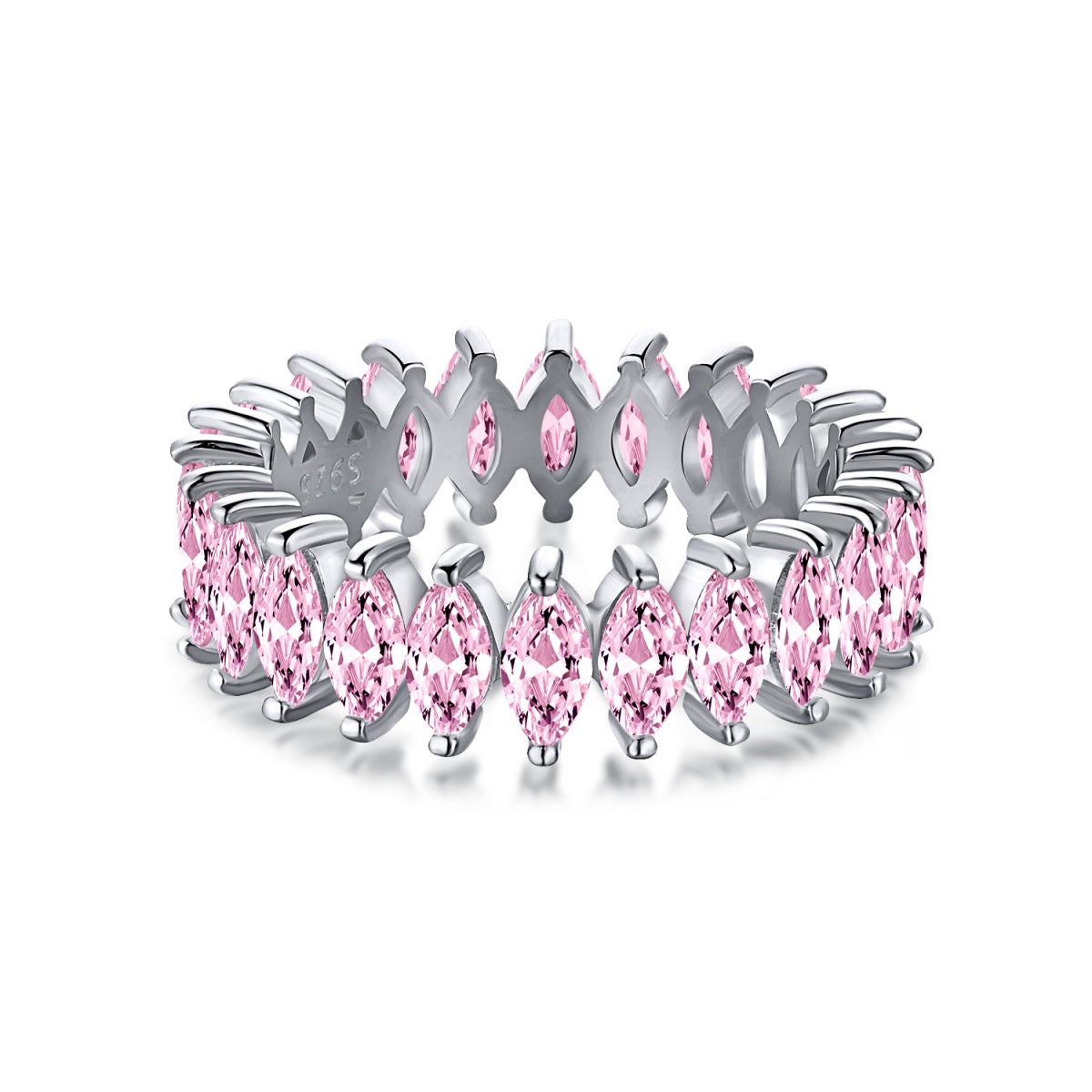 [AURORA]Gorgeous Marquise Cut Tennis Ring