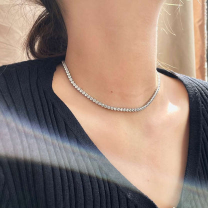 [baslovejewels]Elegant Tennis Chain Necklace