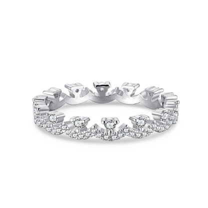 [AURORA]Elegant Resplendent Round Shape Party Ring