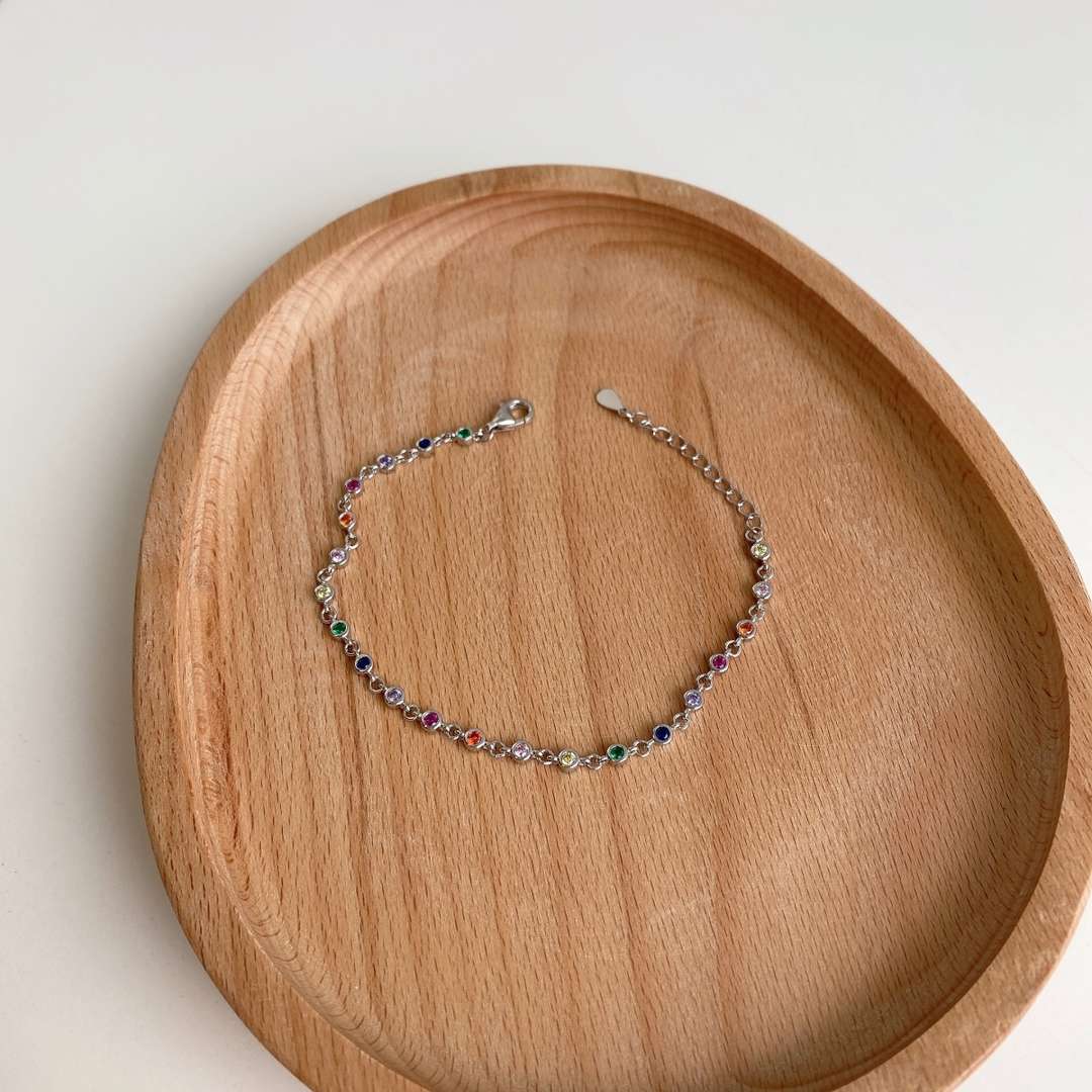 [AURORA]Colorful Bead Array Bracelet