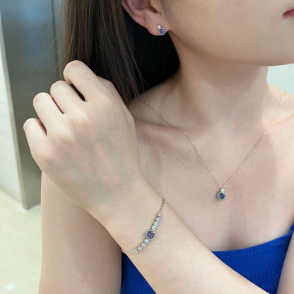 [AURORA]Luxurious Heart Of The Ocean Bracelet