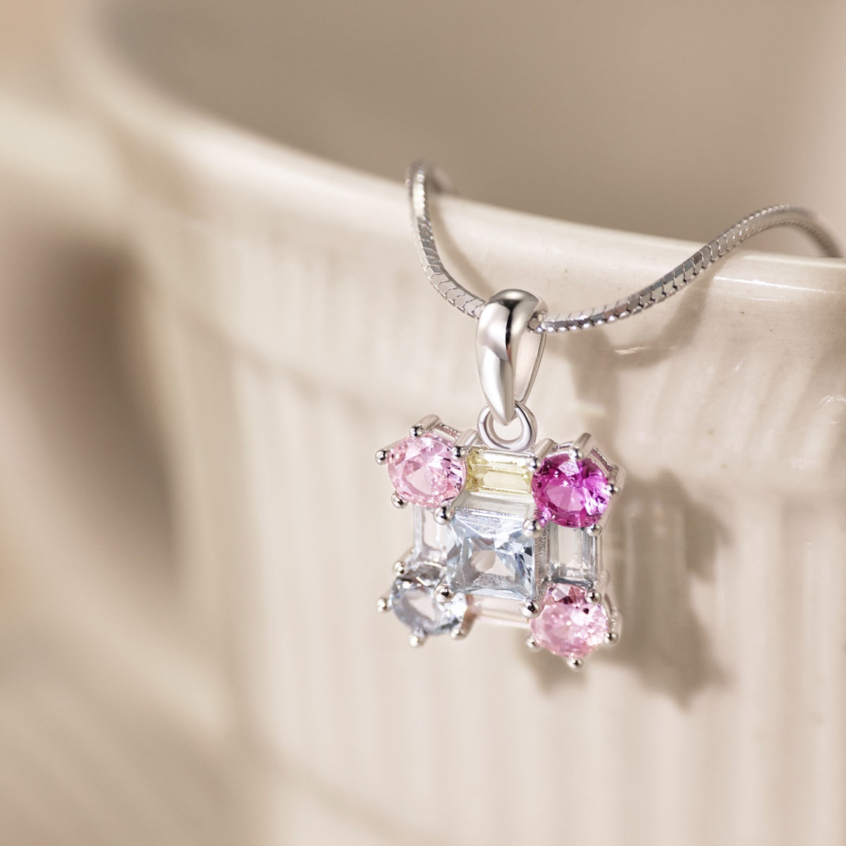 [baslovejewels]Gorgeous Multi Colorful Necklace