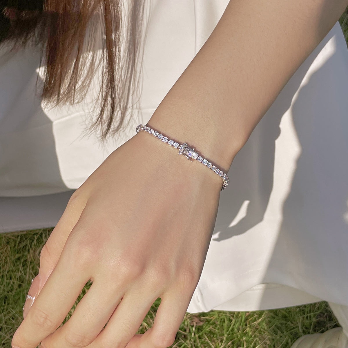 [AURORA]Radiant Colorful Round Cut Party Bracelet