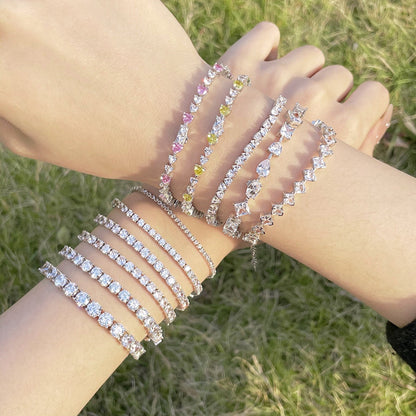 [AURORA]Luxurious Ornate Round Cut Tennis Bracelet