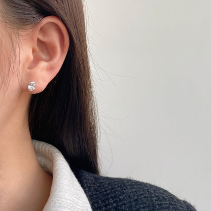 [baslovejewels]Oval Classic Dignified Elegant Earrings