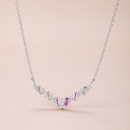 [baslovejewels]Dazzling Rainbow Necklace
