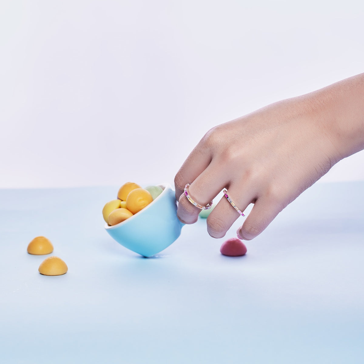 [AURORA]Lively In Shades Elegant Radiant Cut Daily Ring