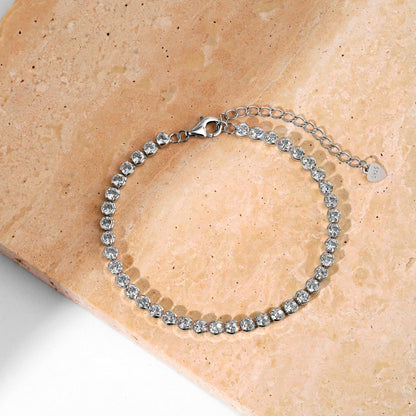 [AURORA]Dazzling Sparkling Round Cut Daily Bracelet