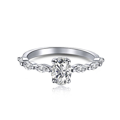 [baslovejewels]0.75 Carat Luxurious Vibrant Elongated Cushion Cut Daily Ring