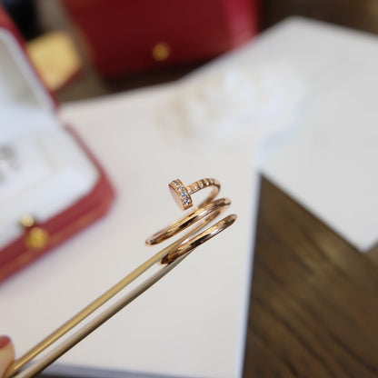 [AURORA]JUSTE RING 1.8MM PINK GOLD DOUBLE ROW