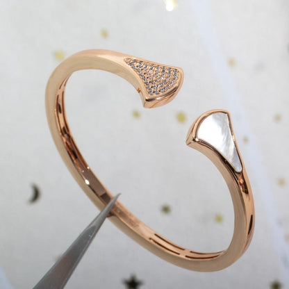 [AURORA]DREAM ARMBAND OFFEN ROSGOLD MOP DIAMANT
