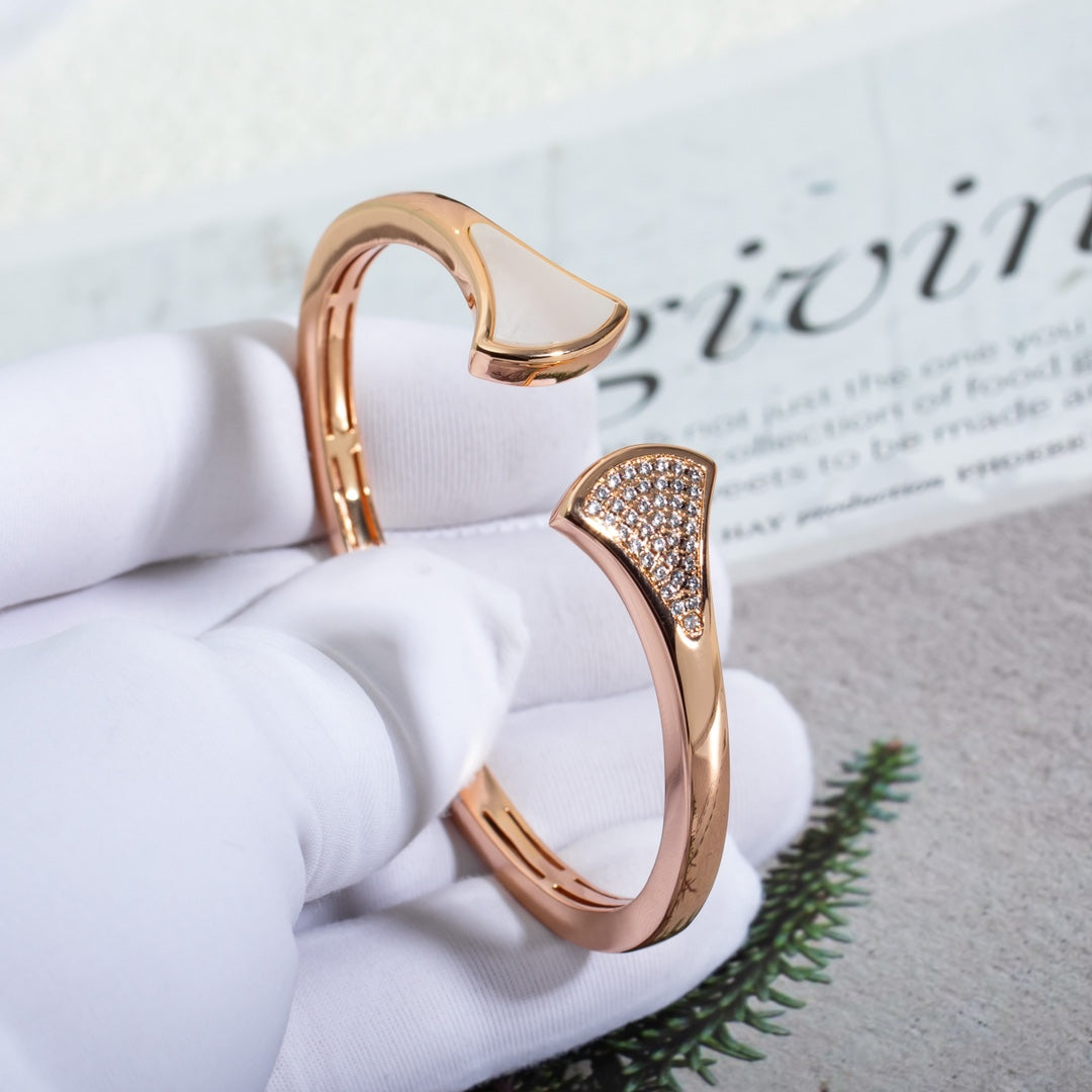 [AURORA]DREAM ARMBAND OFFEN ROSGOLD MOP DIAMANT