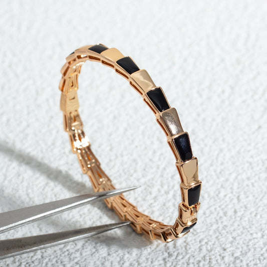 [AURORA]SERPENTI BRACELET PINK GOLD ONYX