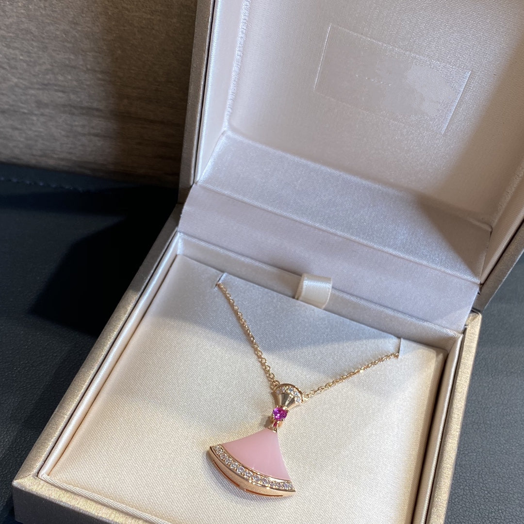 [AURORA]DREAM NECKLACE PINK OPAL