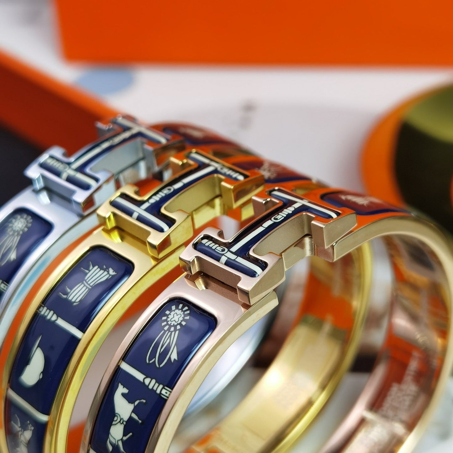 [baslovejewels]H COUVERTURES DARK BLUE BRACELET