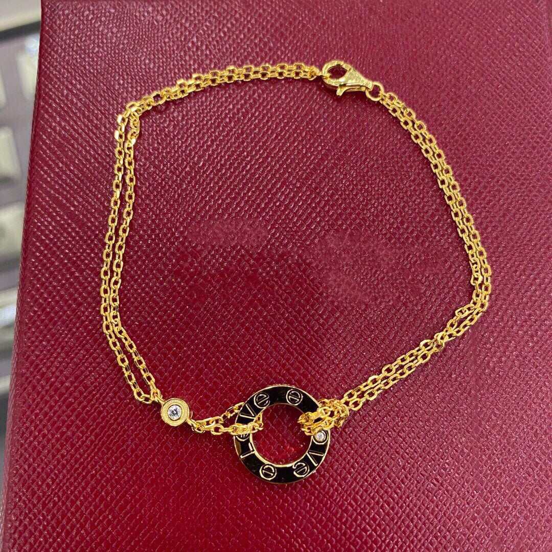 [AURORA]LOVE BRACELET 2 DIAMOND