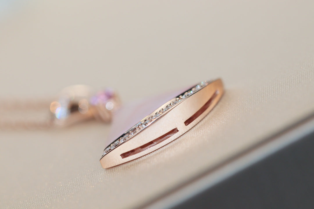 [AURORA]DREAM NECKLACE PINK MOP DIAMOND