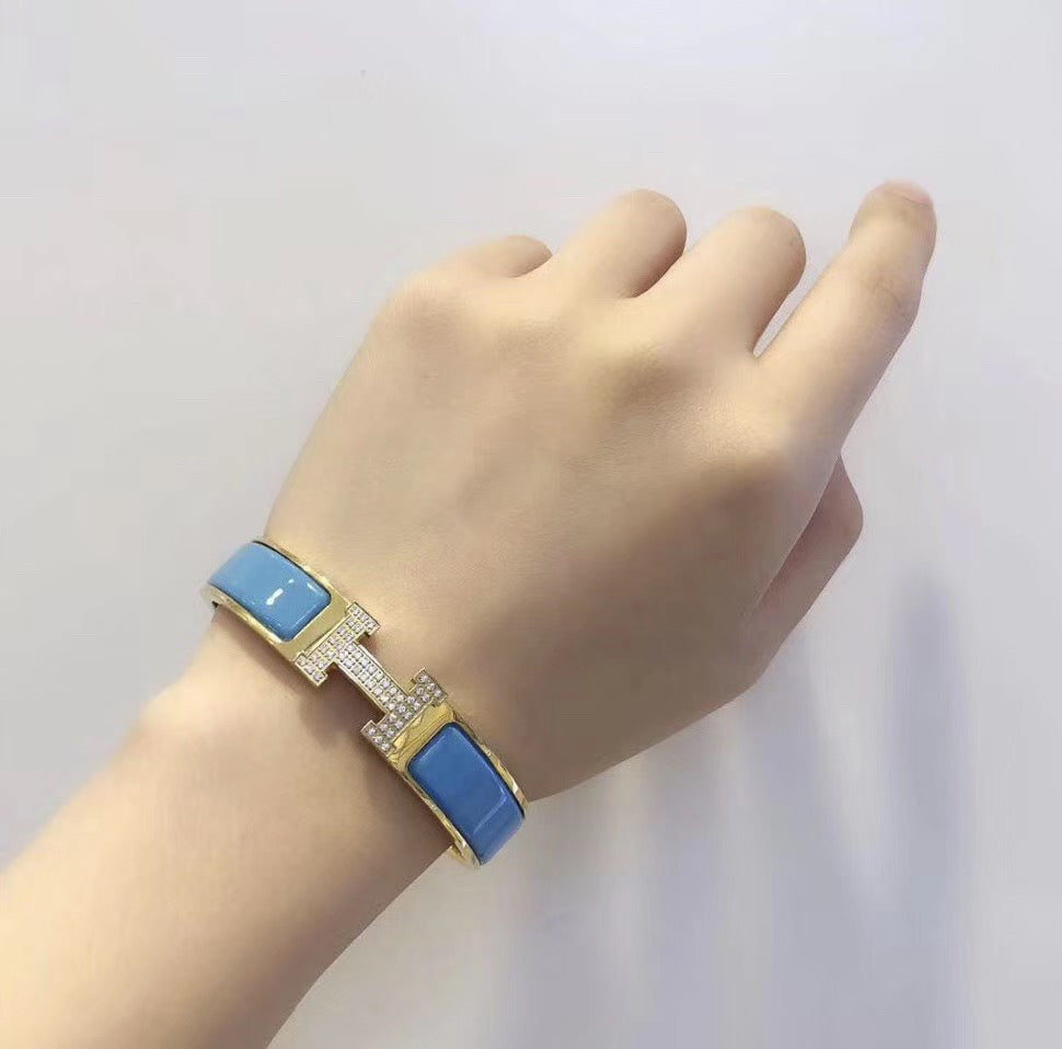 [baslovejewels]H CLOUD BLUE BRACELET GOLD DIAMOND