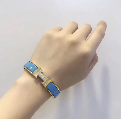 [baslovejewels]H CLOUD BLUE BRACELET GOLD DIAMOND