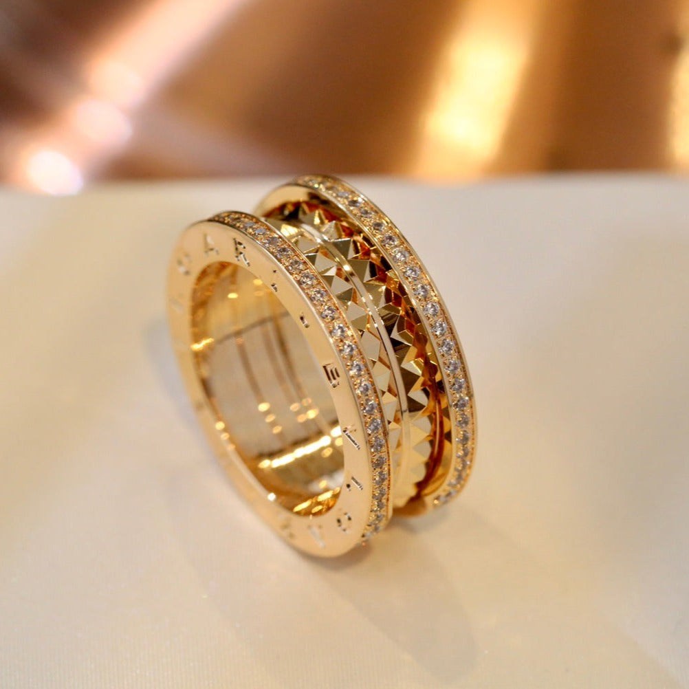 [AURORA]ZERO 1 GOLD DIAMOND RING