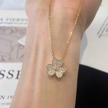 [AURORA]FLOWER DIAMOND NECKLACE
