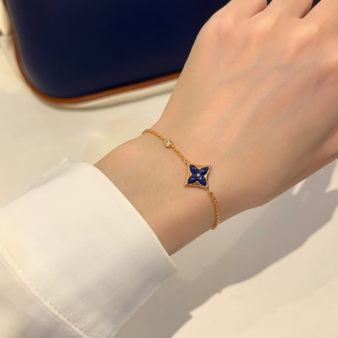 [baslovejewels]COLOR STAR PINK GOLD DIAMOND BRACELET