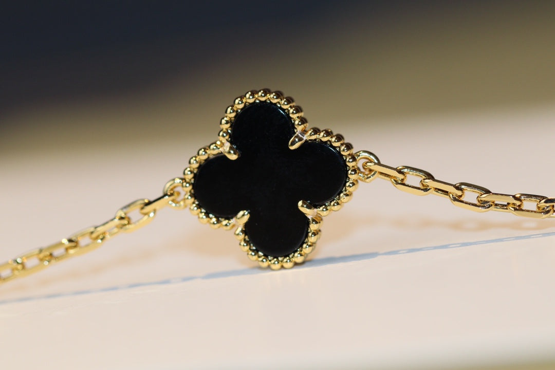 [AURORA]CLOVER 20 MOTIFS ONYX ROSE GOLD