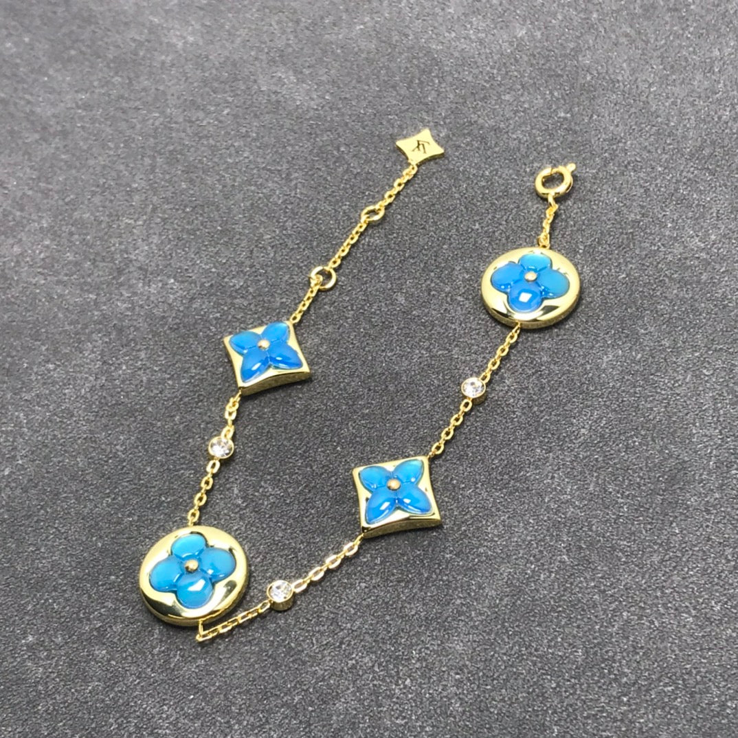 [baslovejewels]STAR AND SUN TURQUOISE 4 MOTIFS 3 DIAMONDS