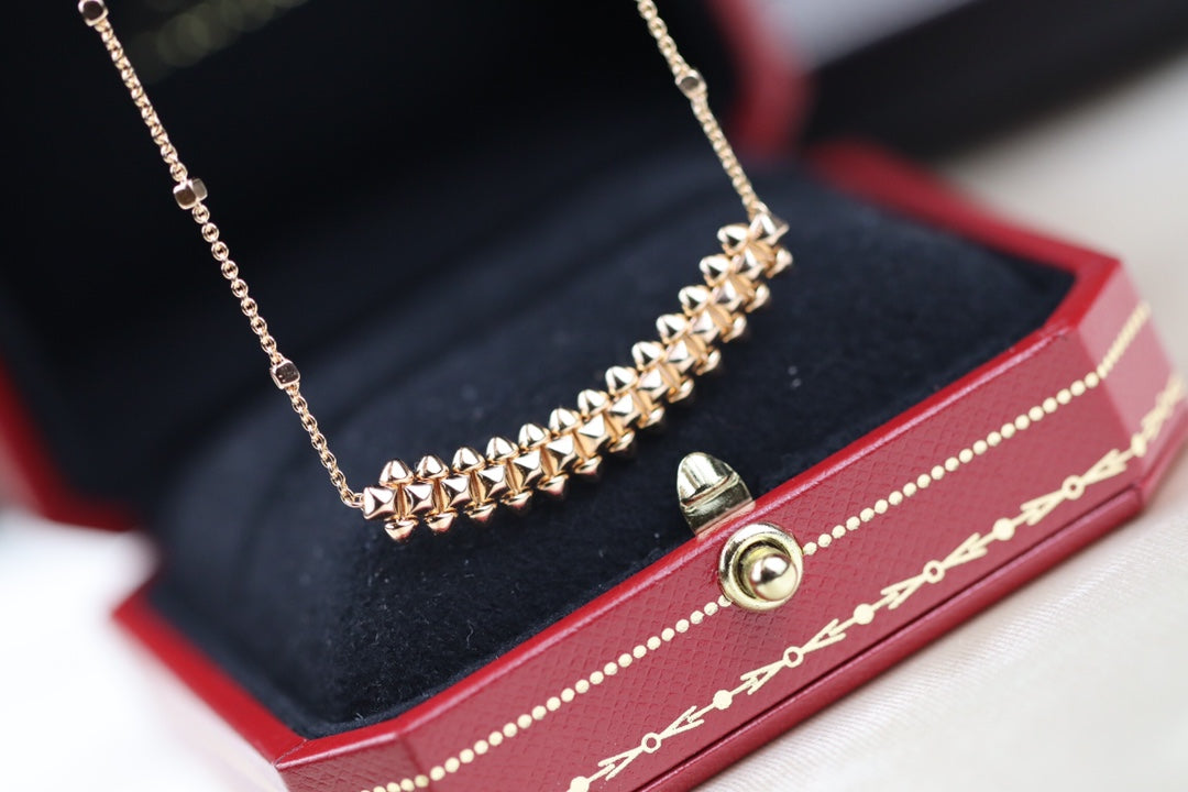 [AURORA]CLASH PINK GOLD NECKLACE