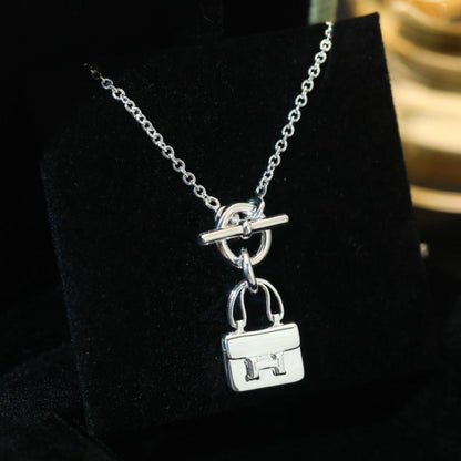[baslovejewels]POP H PEDANT SILVER NECKLACE