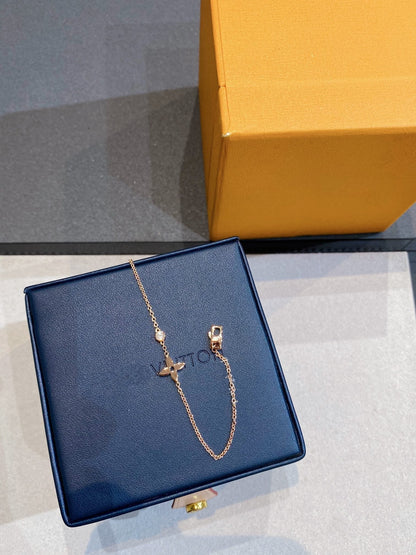 [baslovejewels]STAR DIAMOND PINK GOLD BRACELET