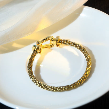 [baslovejewels]FORCE 10 GOLD GREEN DIAMOND PAVED