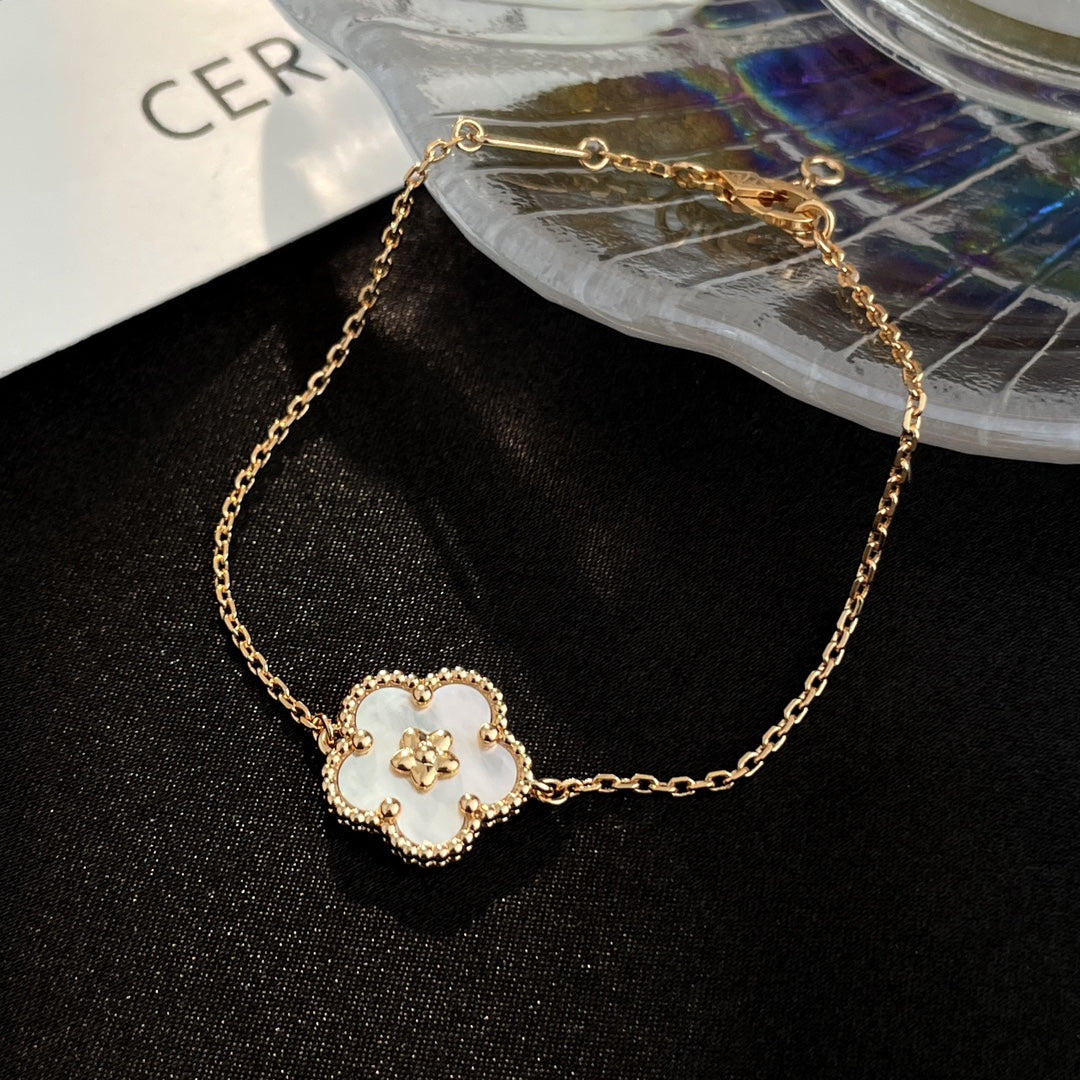 [AURORA]LUCKY SPRING ROSE GOLD MOP BRACELET
