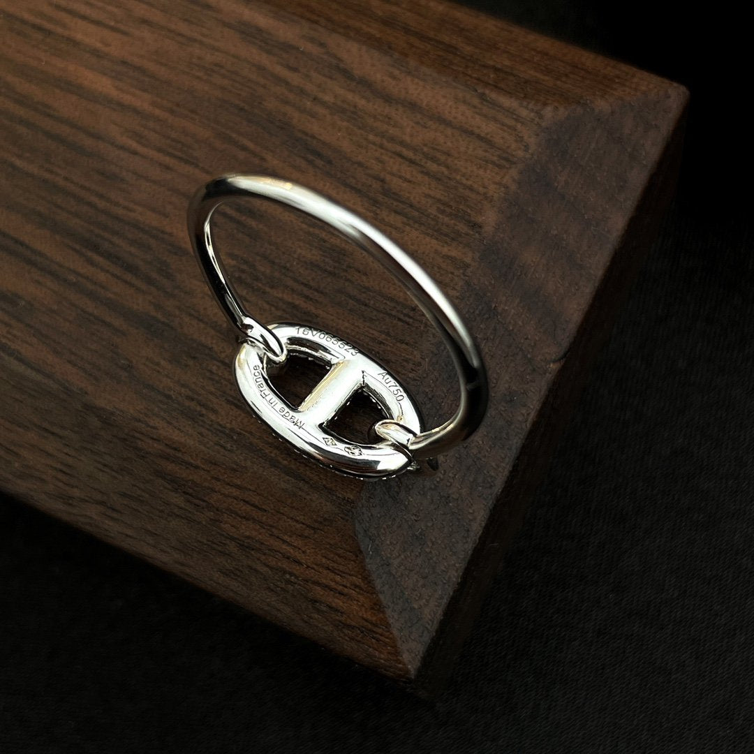 [baslovejewels]RONDE SMALL SILVER DIAMOND RING