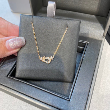 [baslovejewels]FORCE 10 DIAMOND PINK GOLD NECKLACE MINI MODEL