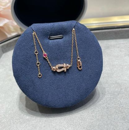 [baslovejewels]FORCE 10 DIAMOND CHAIN LINK PINK GOLD BRACELET