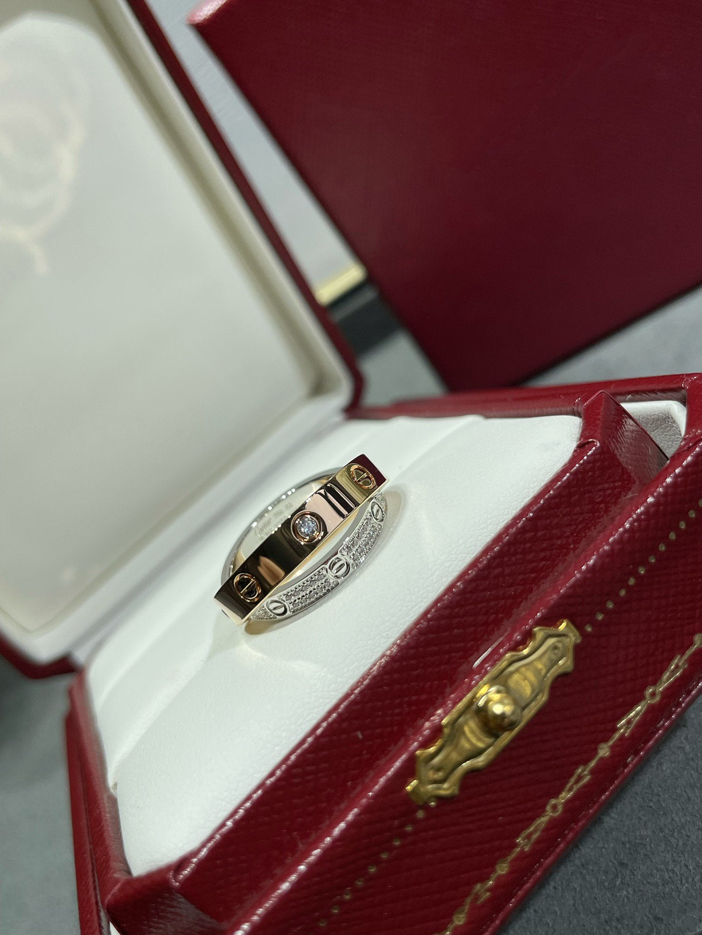 [AURORA]LOVE ROSÉGOLD SILBER DIAMANT DOPPELRING