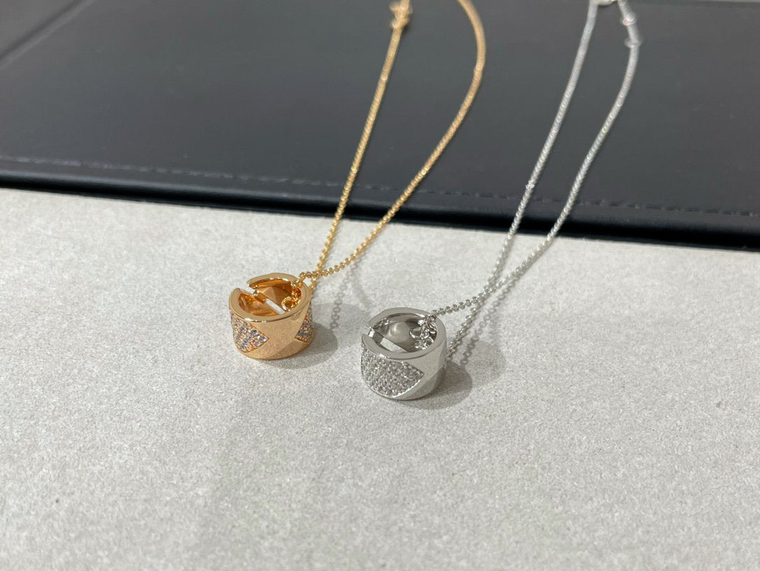 [baslovejewels]LIENS EVIDENCE DIAMOND PAVED NECKLACE