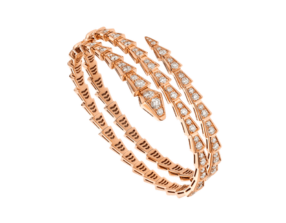 [AURORA]SERPENTI ARMBAND ROTGOLD DIAMANT DOPPELREIHIG