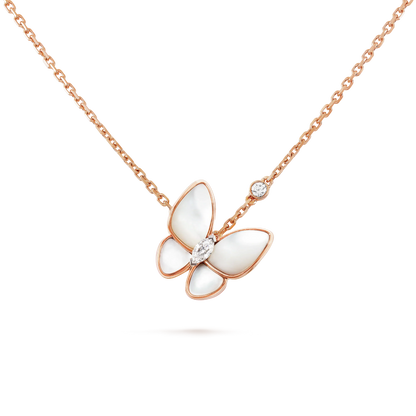 [AURORA]BUTTERFLY MOP DIAMOND NECKLACE