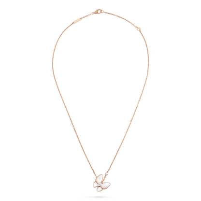 [AURORA]BUTTERFLY MOP DIAMOND NECKLACE